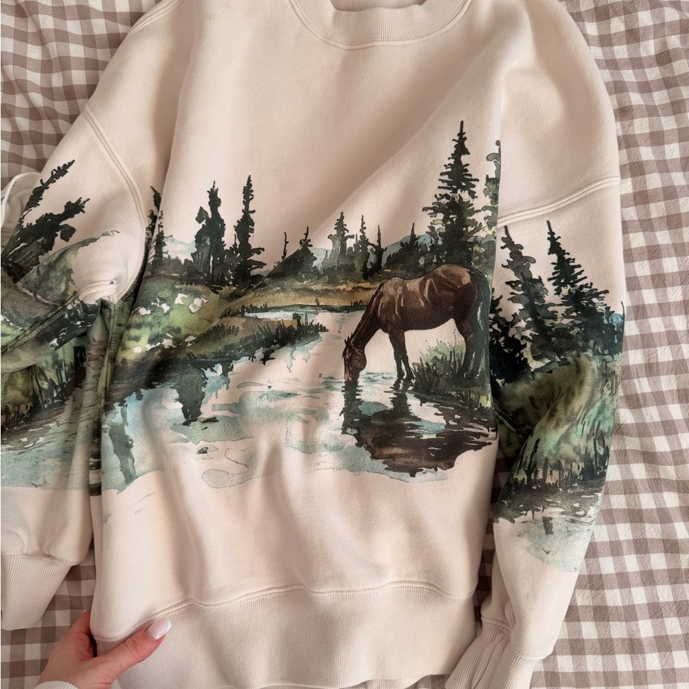 Abercrombie & Fitch Soft Cream Sweatshirt